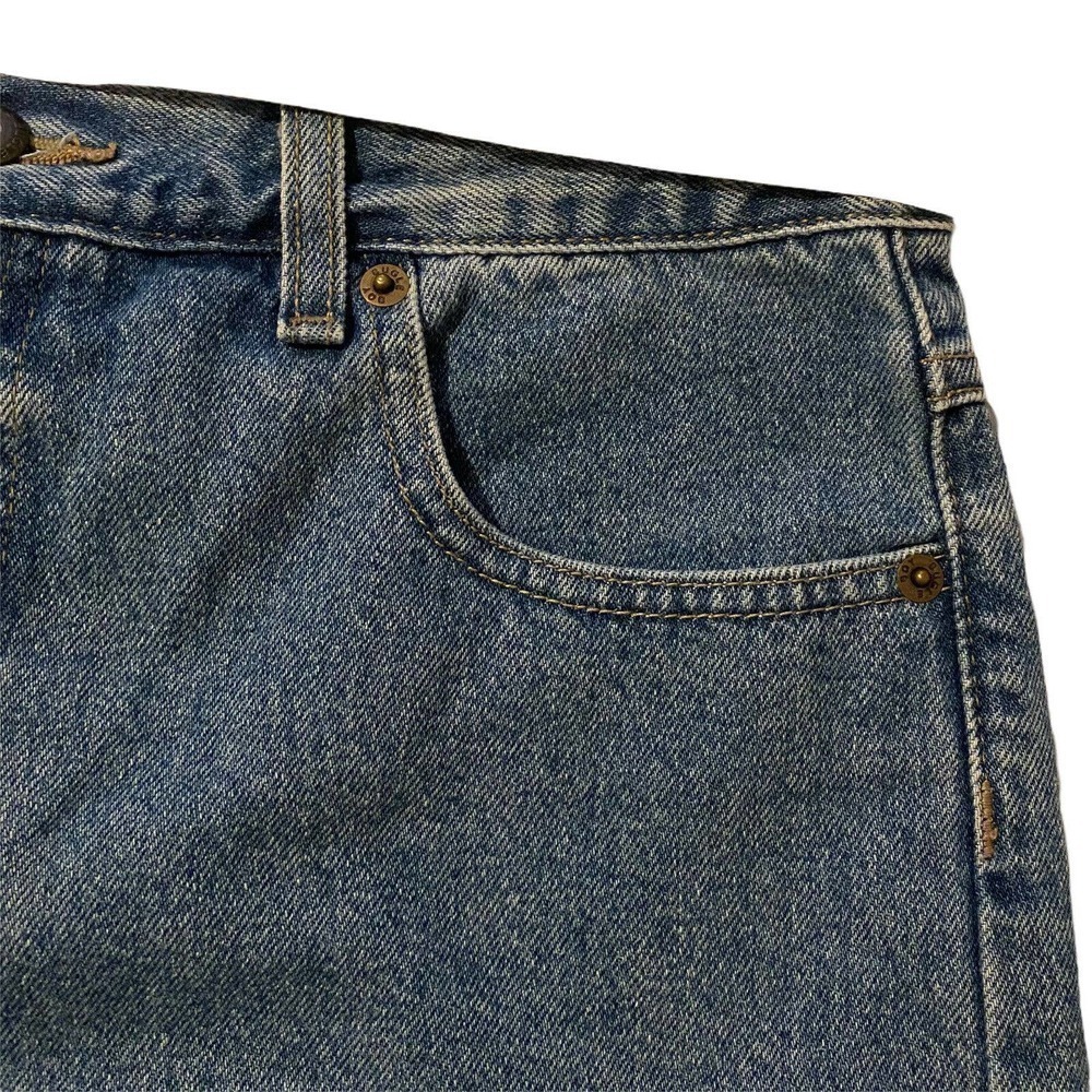 Vintage Bugle Boy Size 8 Women's Blue Frayed Shorts High Waisted Frayed Cut-off - Picture 3 of 11